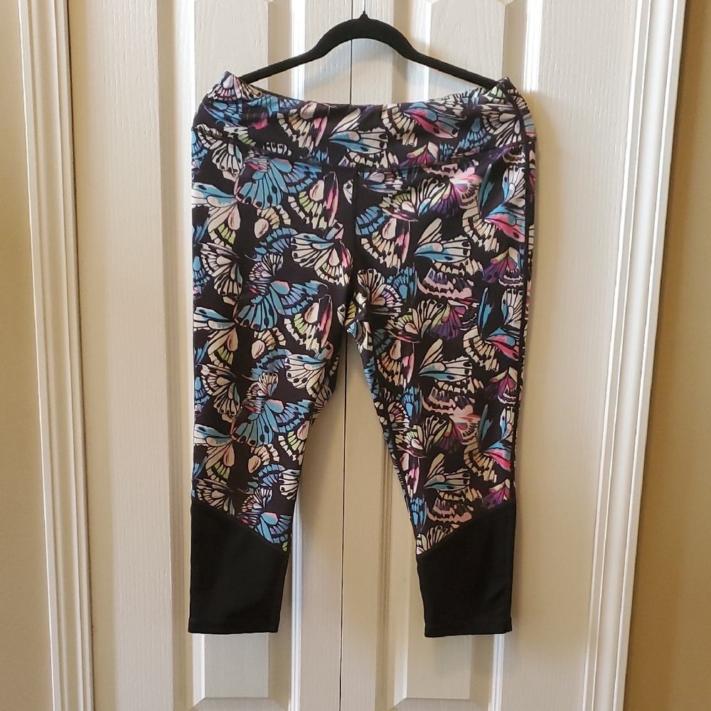 Colorful Butterfly Print Leggings